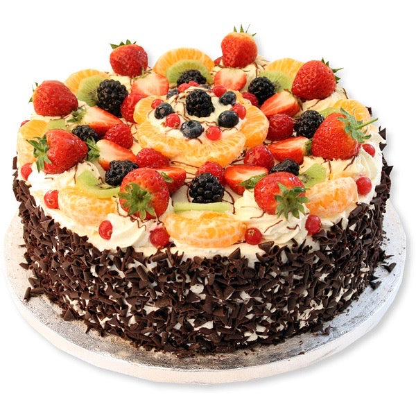 Mixed Fruit and Curls Cake