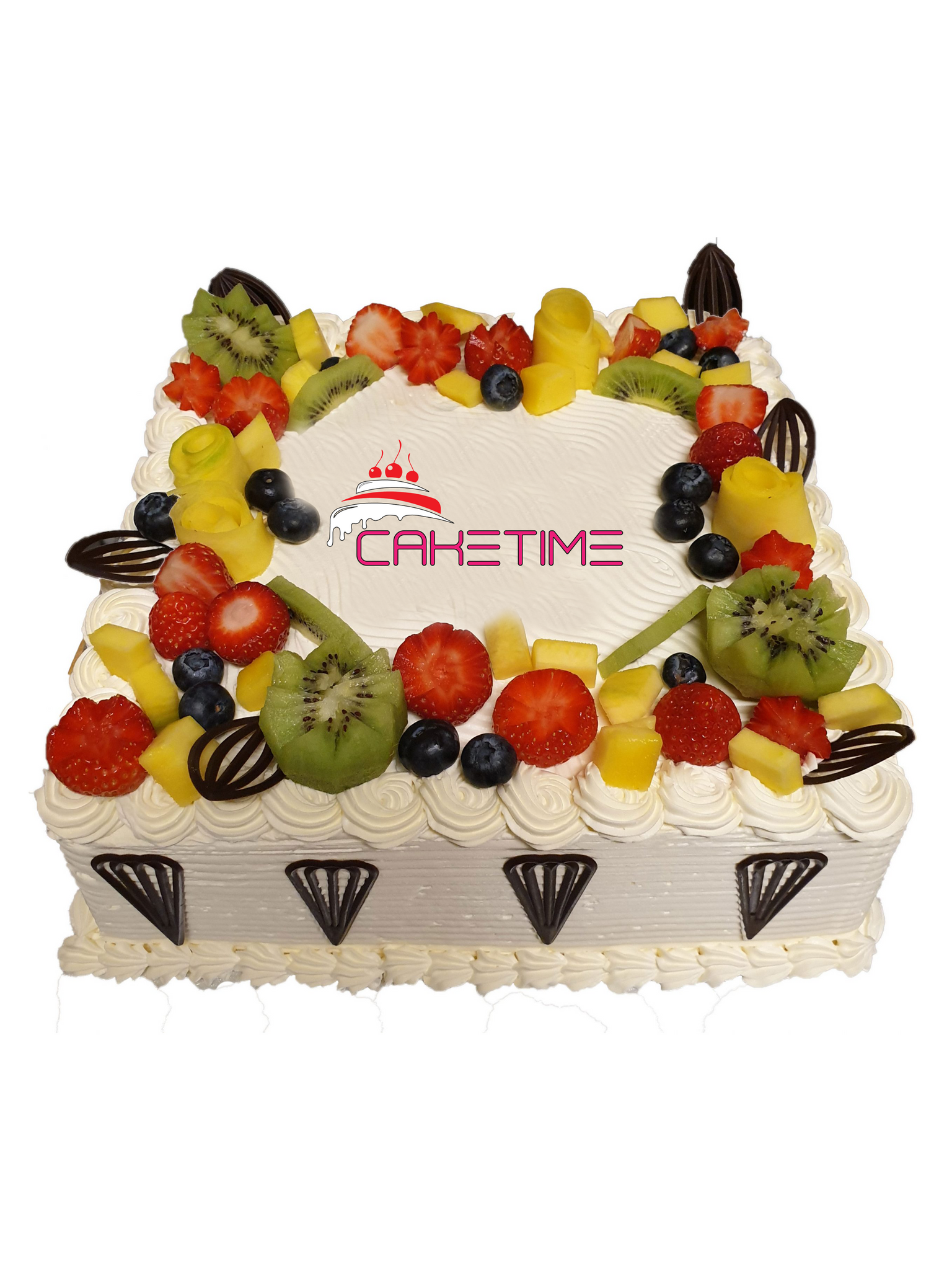 Mixed Fruit with Vanilla Flavour Cake