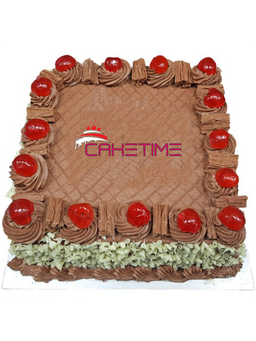 Chocolate Flake Cherry Cake