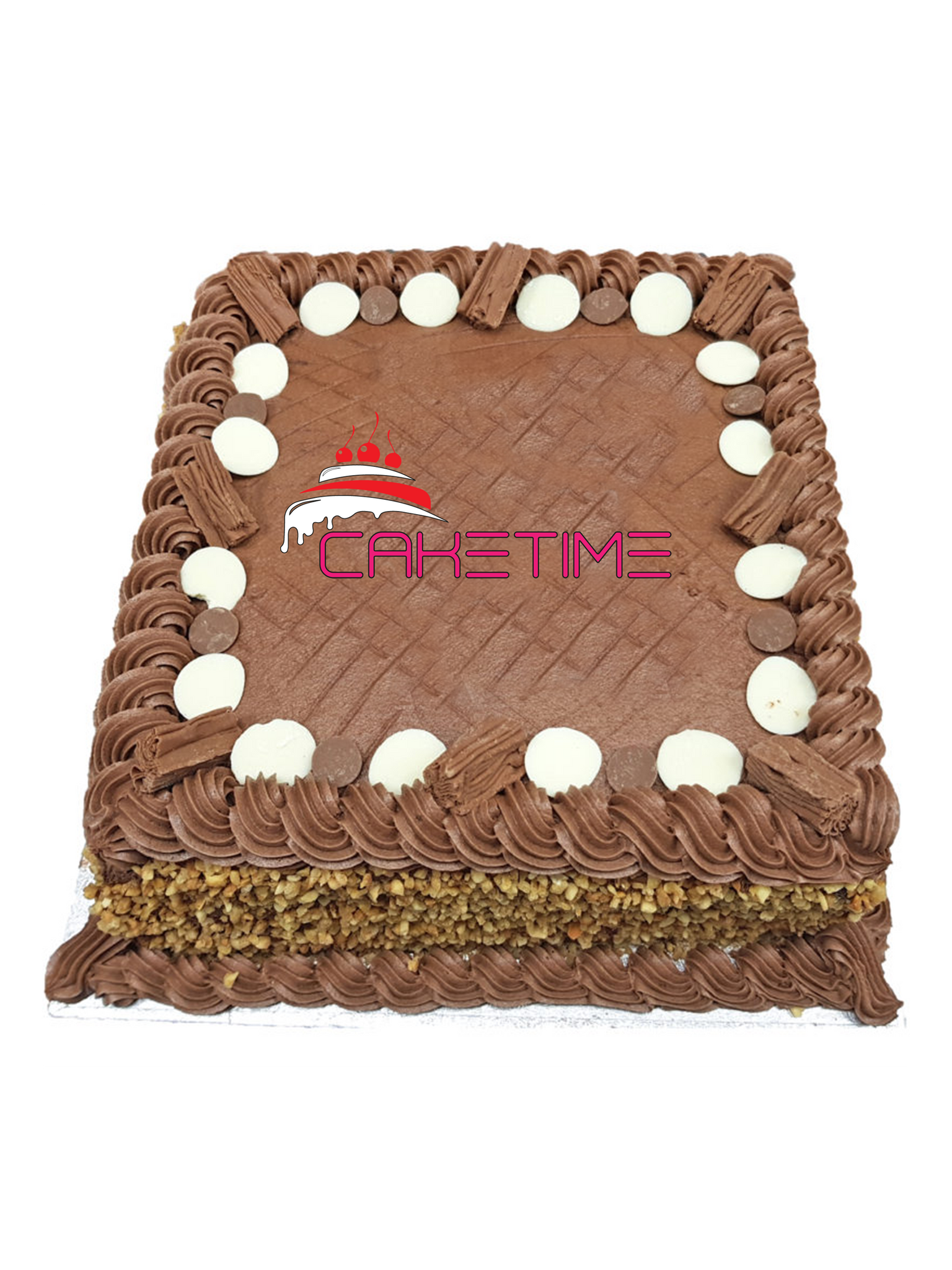 Chocolate Flake Button Cake