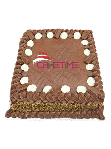 Chocolate Flake Button Cake