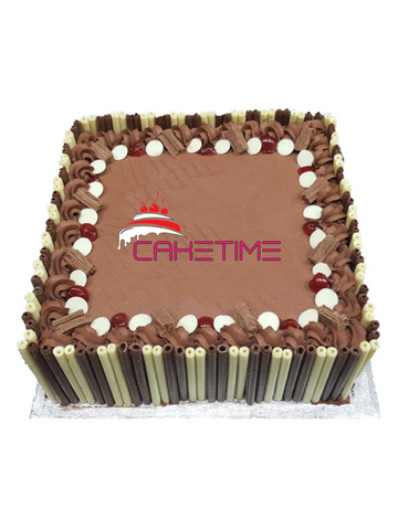 Chocolate Cigarellos Flake Cherry Cake