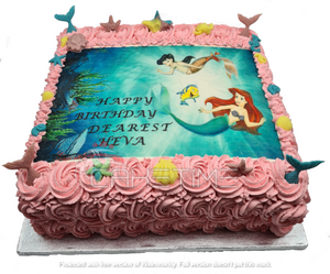 Mermaid Photo Cake