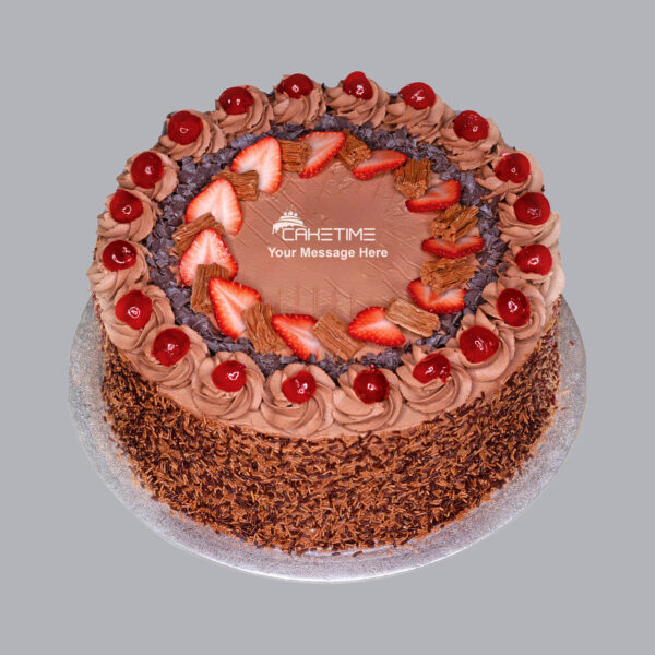 Black Forest Fresh Strawberry Cake