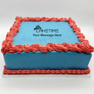 Blue & Red Cream Cake
