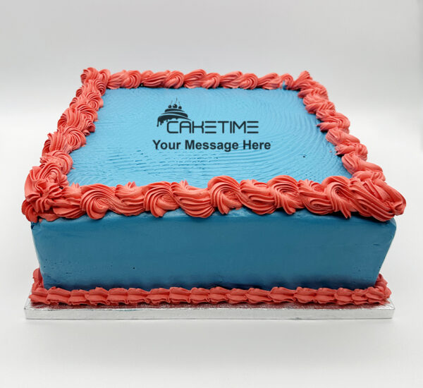 Blue & Red Cream Cake