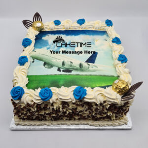 Aeroplane Photo Cake