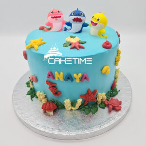 Baby Shark Theme Cake