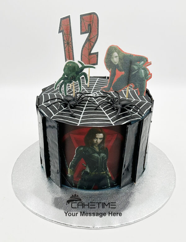 Black Widow Theme Cake