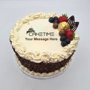 Chocolate Berry Sprinkle Cake