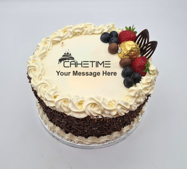 Chocolate Berry Sprinkle Cake