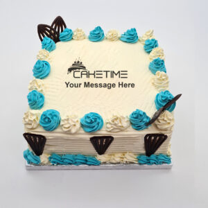 Classic Blue Birthday Cake