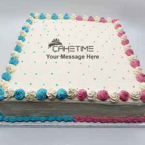 Classic Gender Reveal Baby Cake