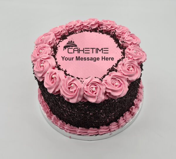 Classic Pink Birthday Cake