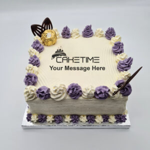 Classic Purple Birthday Cake
