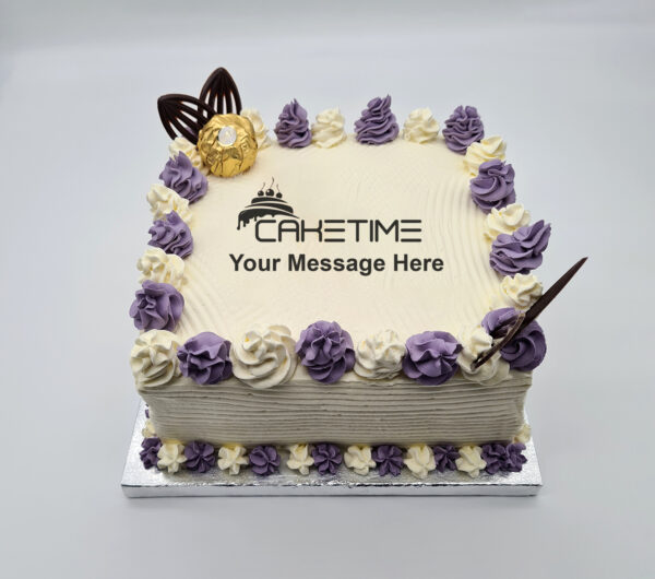 Classic Purple Birthday Cake