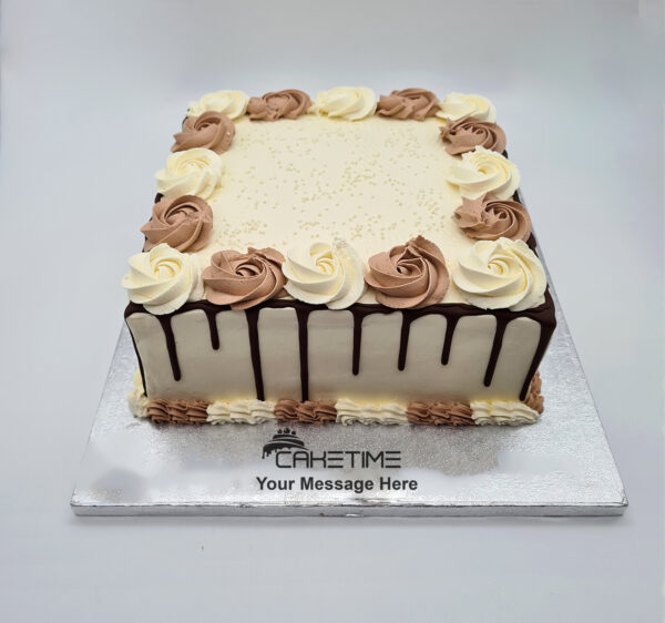 Combo Cream Drip Cake