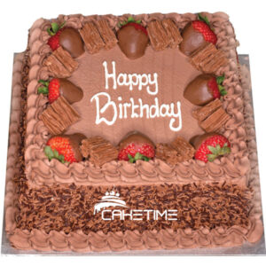 Dipped Strawberry Cake