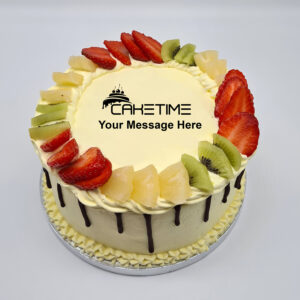 Fresh Fruit & Chocolate Drip Cake