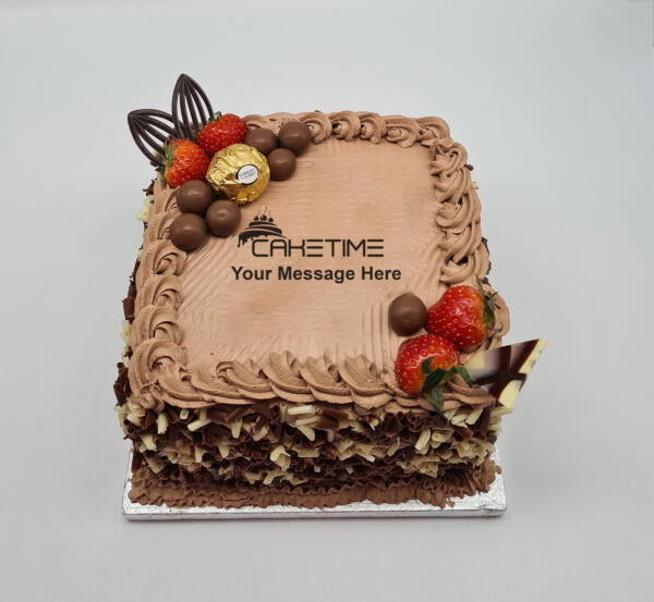 Fresh Fruit Ferrero Chocolate Cake