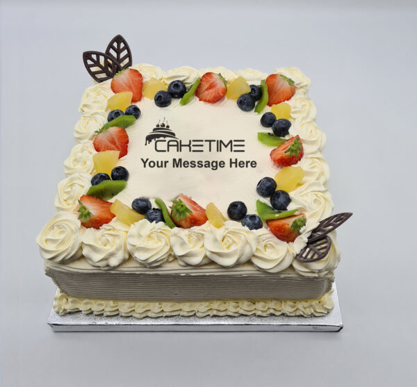 Fresh Fruit Vanilla Cake