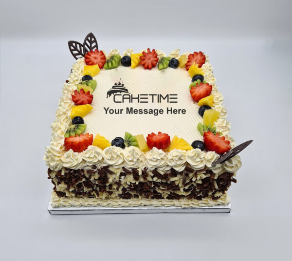 Fresh Fruit Birthday Cake