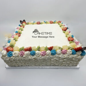Gender Reveal Fruit Cake