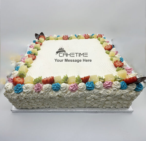Gender Reveal Fruit Cake