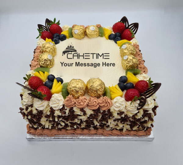 Luxury Ferrero & Mixed Fruit Birthday Cake