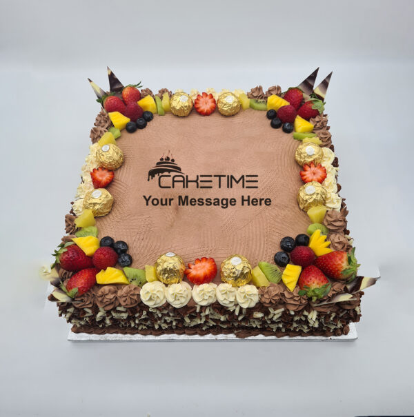Luxury Ferrero & Mixed Fruit Chocolate Cake