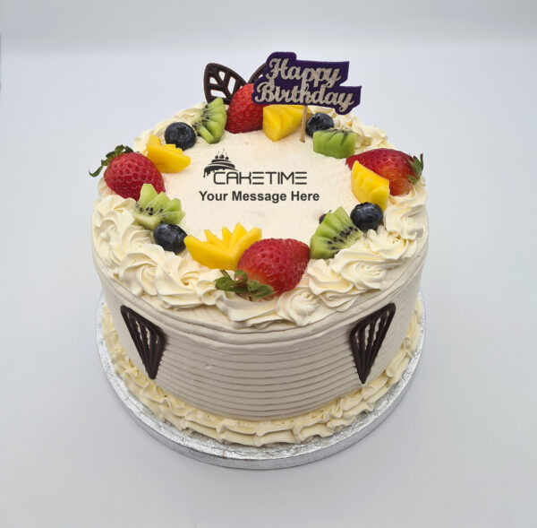 Mixed Fruit Birthday Cake