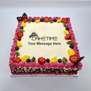 Pink Fruitical Curls Cake
