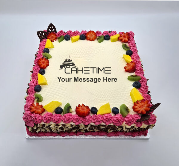 Pink Fruitical Curls Cake
