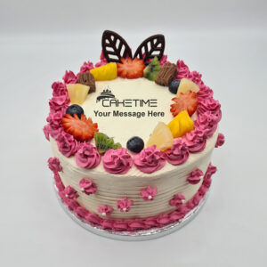 Pink Mixed Fruit Cake