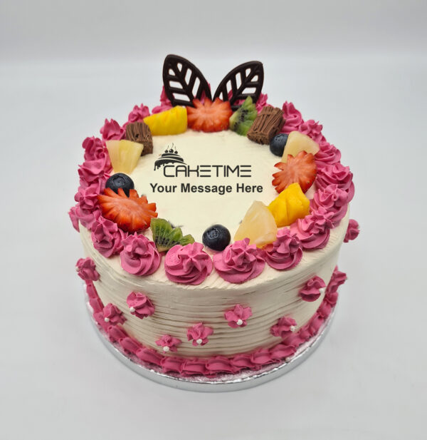 Pink Mixed Fruit Cake