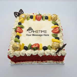Red Velvet Fruit Cake