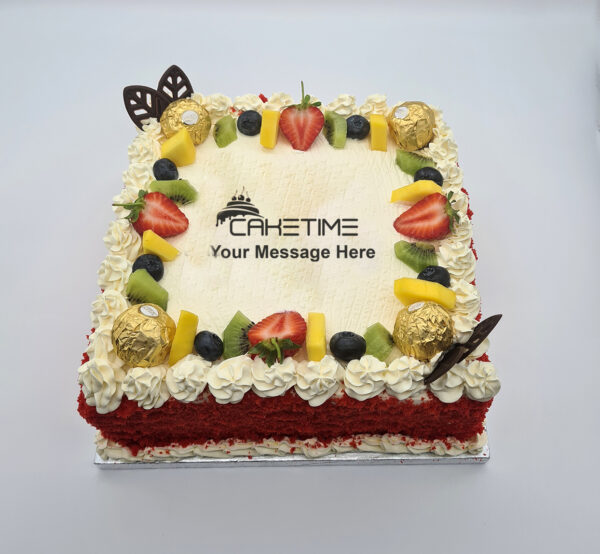 Red Velvet Fruit Cake