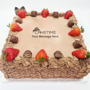Strawberry Kinder Bueno Cake