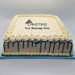 White Classic Drip Cake