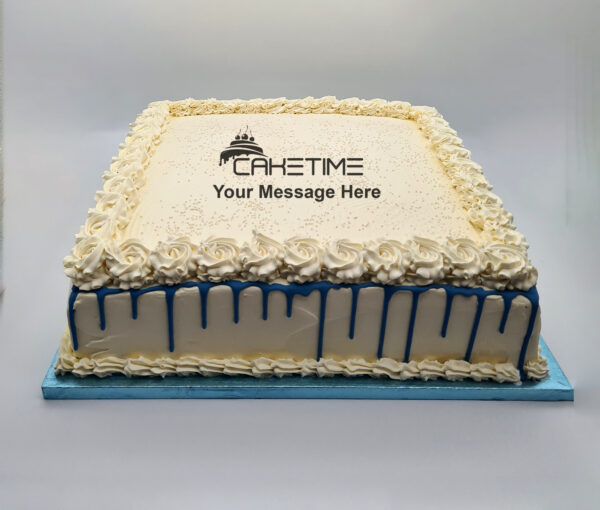 White Classic Drip Cake