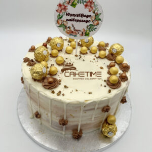 Chocolate Marble Drip Cake