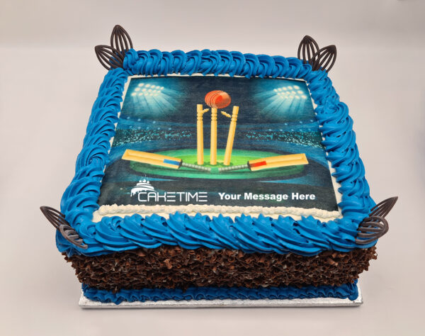 Cricket Photo Cake