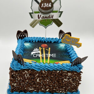 Cricket Theme Cake