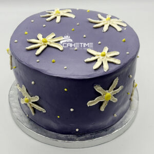 Cute Purple Flower Cake