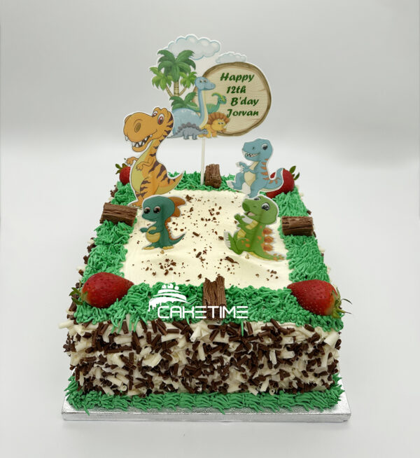 Dino Theme Cake