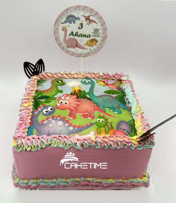 Dinosaur Theme Cake
