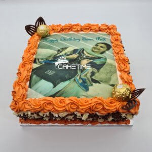 Ferrero Orange Cream Photo Cake