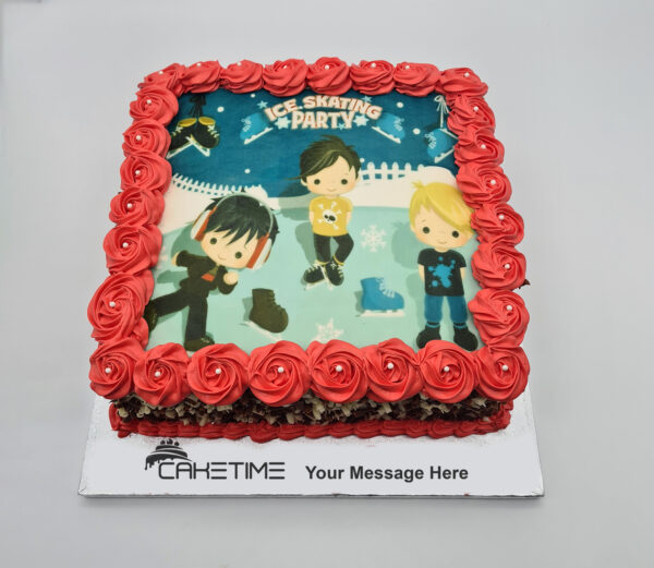 Ice Skating Cake