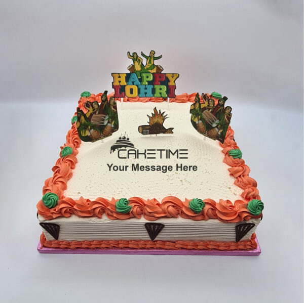 Lohri Theme Cake