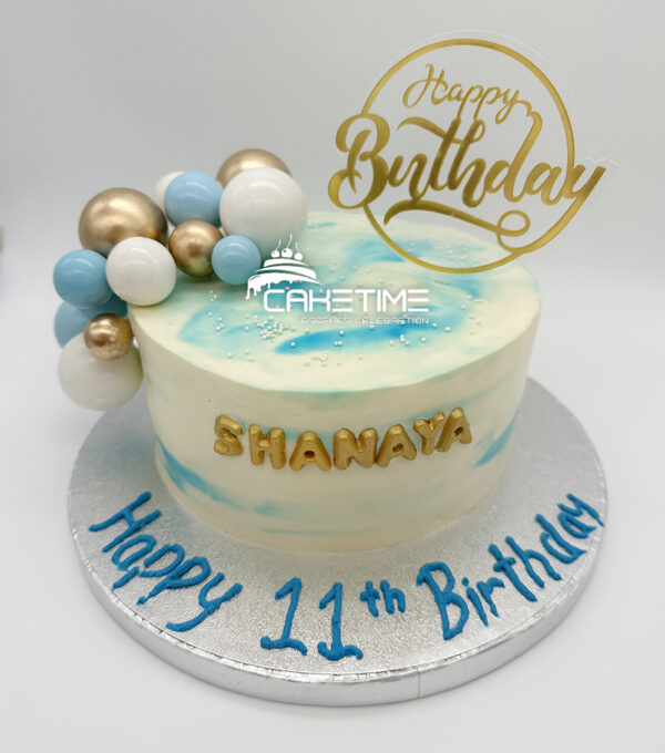 Marble Birthday Cake